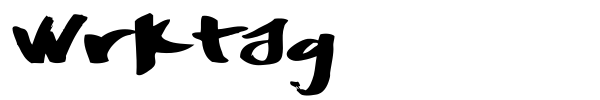 Шрифт Wrktag