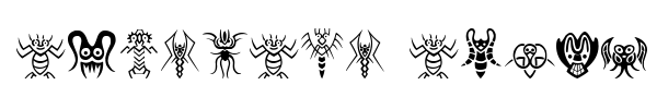 Шрифт Abstract Alien Symbols