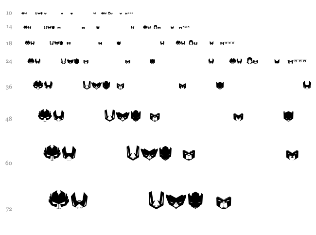NoxOne font waterfall