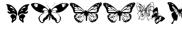 Шрифт Butterflies