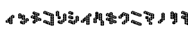 Шрифт Demon Cubic Block NKP