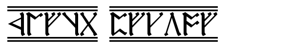 Cirth Erebor font preview