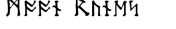 Шрифт Moon Runes