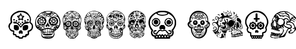 Шрифт Mexican Skull