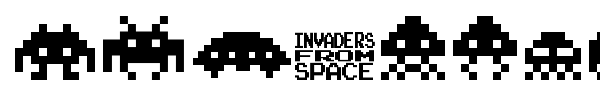 Шрифт Invaders from Space
