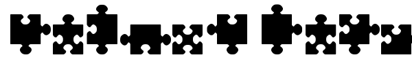 Шрифт Jigsaw Pieces TFB