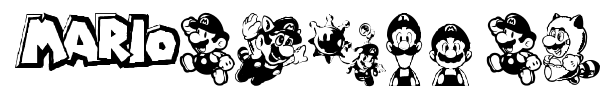 Шрифт Mario and Luigi