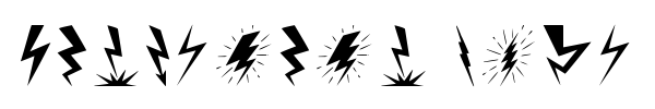 Шрифт Lightning Bolt