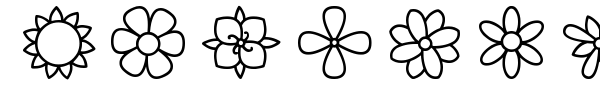 Шрифт Flowers ST
