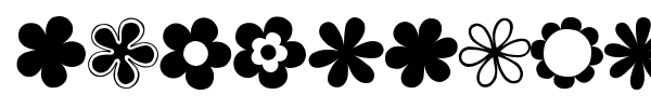 Шрифт Saru's Flower Ding