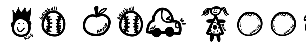 KB ABC Doodles font preview