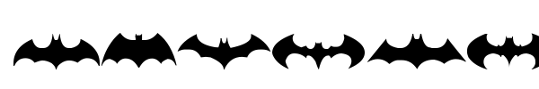 Шрифт Batman Logo Evolution TFB
