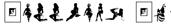 Шрифт Darrians Sexy Silhouettes
