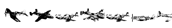 Шрифт WW2 Aircraft