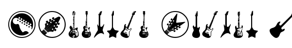 Шрифт Electric Guitar Icons