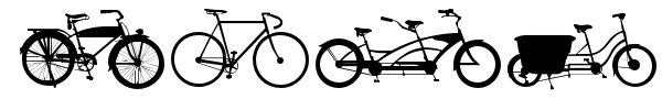 Шрифт Bikes