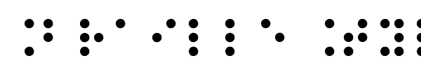 Шрифт Braille Type