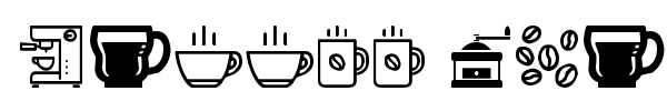 Шрифт Coffee Icons