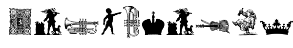 Шрифт Cornucopia of Dingbates Five