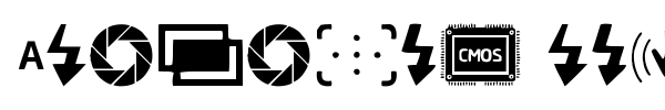 Шрифт Digital Camera Symbols