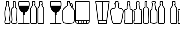Шрифт Glass and Bottles St