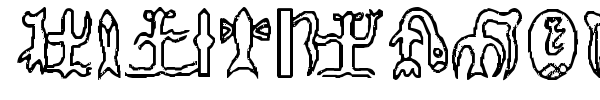 RongoRongo Glyphs font preview