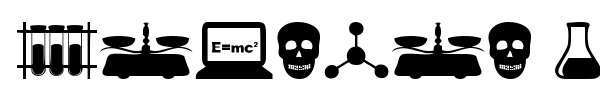 Шрифт Science Icons