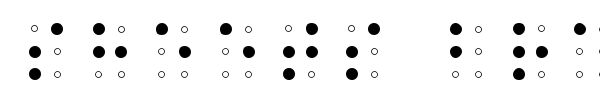 Шрифт Sheets Braille