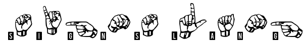 Шрифт Signs Language TFB