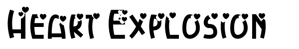 Шрифт Heart Explosion