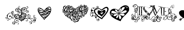 Шрифт KG Heart Doodles
