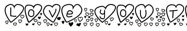 Шрифт Love you too TFB
