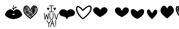 Шрифт MF Love Dings