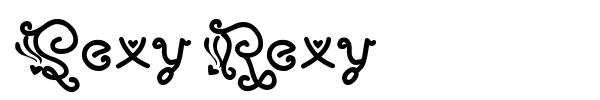 Шрифт Sexy Rexy