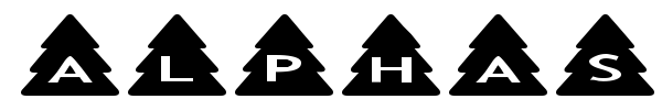 Шрифт AlphaShapes Xmas Trees