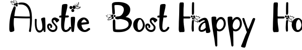 Шрифт Austie Bost Happy Holly