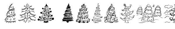 Шрифт Fun Christmas Trees